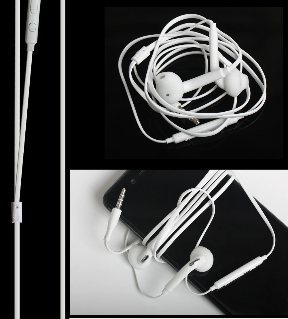 10 шт. наушники-вкладыши стерео наушники с микрофоном для MP3 MP4 Samsung Galaxy S7 S6 Edge S8 Xiaomi