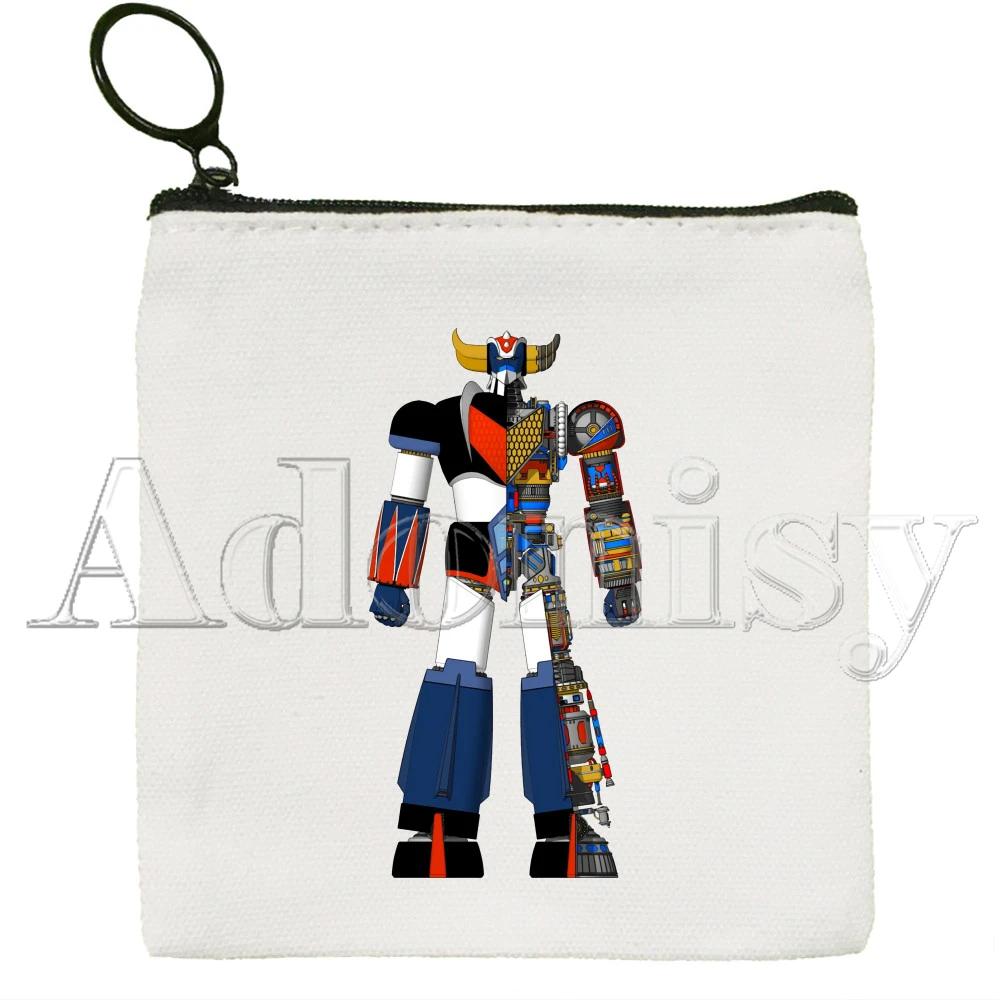 Goldorak Mazinger Z Japanese Anime Robot Wallets Coin Pocket Vintage Male Purse Function Boy and Girl Wallet with Card Holders
