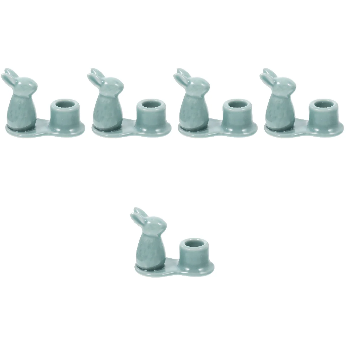 

5x Ceramic Bunny Holder Home Rabbit Holder Holder Ceramic Holder Holder Table Decor