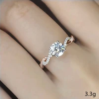 eelgant thin string twist wedding finger open ring for women micro round crystal pave setting female engagerment jewelry
