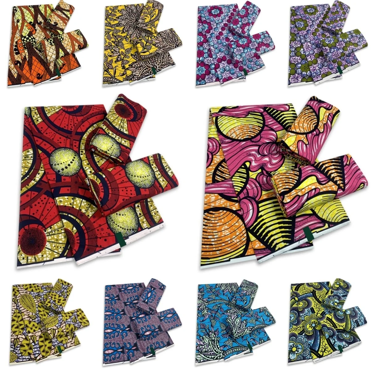 

2023 Newest Fashion African Wax Fabric 100% Cotton Nigeria Ankara Wax Fabrics Block Prints Batik Soft High Quality Sewing Cloth