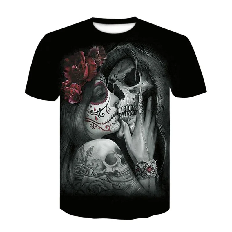 Новые мужские красивые футболки Kiss Skull модная футболка большого размера в стиле