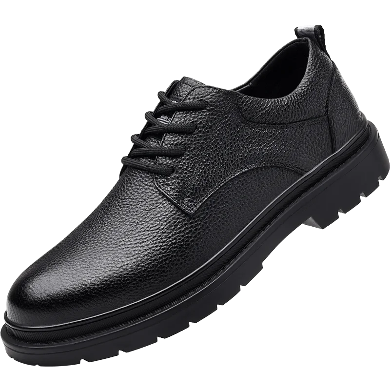 

2023 Men's Genuine Leather Leathe shoes 37-45 Soft Anti-slip Rubber Loafers Man Casual Soft Real Leather Shoes