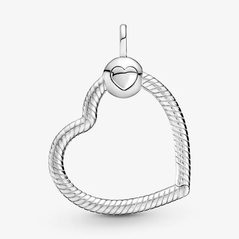 

S925 Sterling Silver Heart String Necklace Is Suitable For Fashionable Women's Jewelry And Original Pandora Pendant