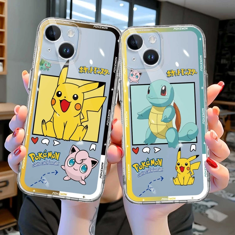 

For iPhone XR 13 11 14 Pro Max 12 Mini XS X 12mini 13mini Matte Pokemon Charmander Anime Pikachu Case