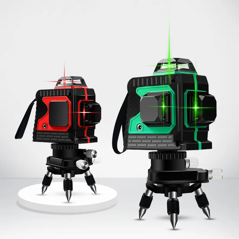 12-линейный уровень зеленый свет настенная наклейка высокая точность сильный