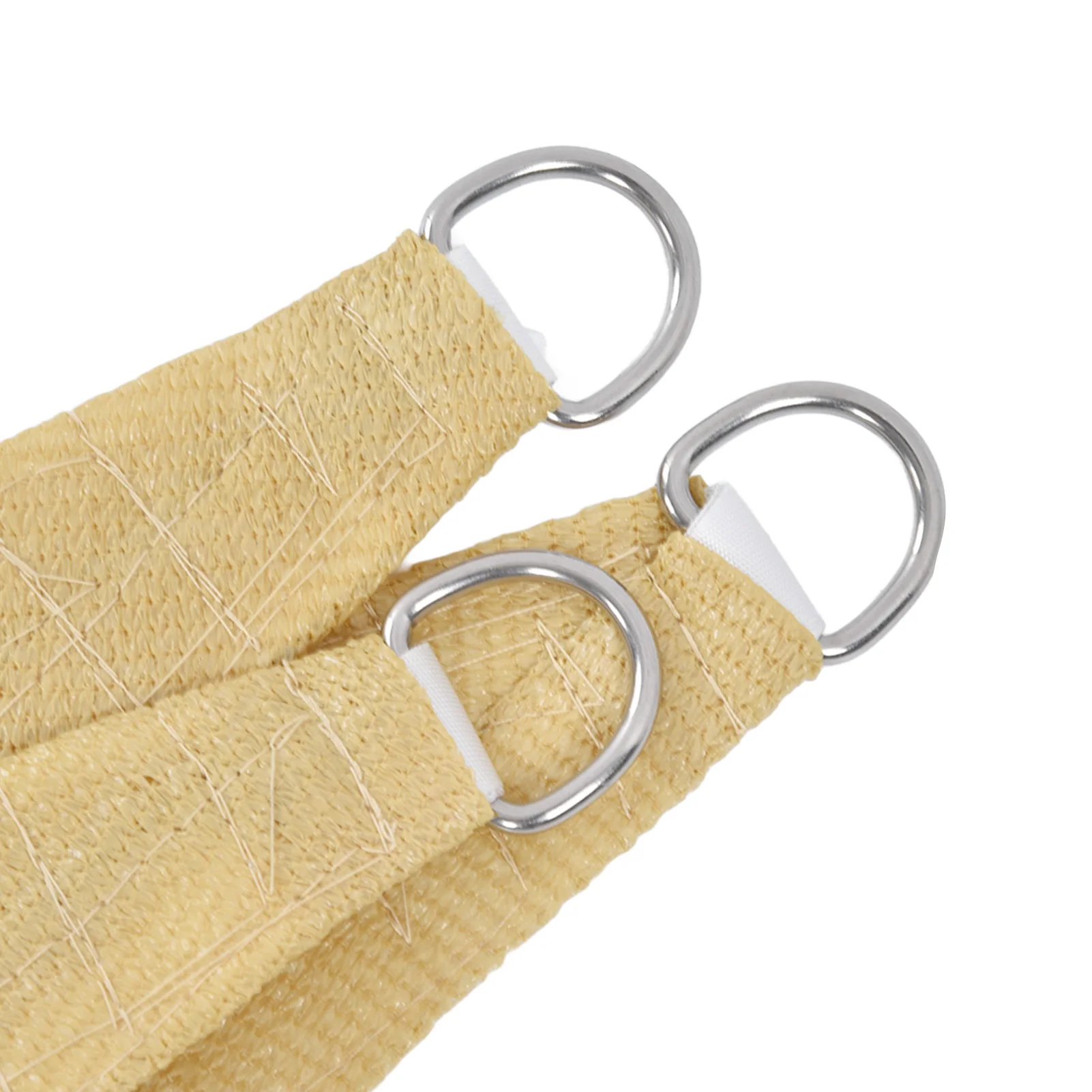 Бежевый Треугольный Солнцезащитный Козырек Из Полиэтилена Hdpe 3x3x3 М Для Садового