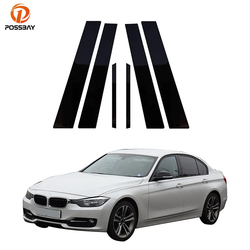 

6Pcs Car Window Pillar Posts Trims Decal Stickers for BMW 3 Series F30/F31/F34/F35 2012 2013 2014 2015 2016 2017 2018