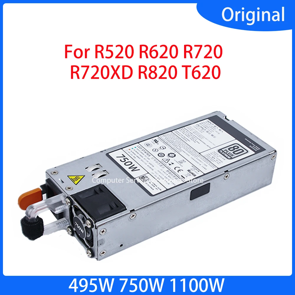 Оригинальный серверный блок питания N24MJ 3GHW3 79RDR 5NF18 NTCWP GYH9V для PowerEdge R520 R620 R720 R720XD R820 T620 495 Вт 750 Вт 1100 Вт