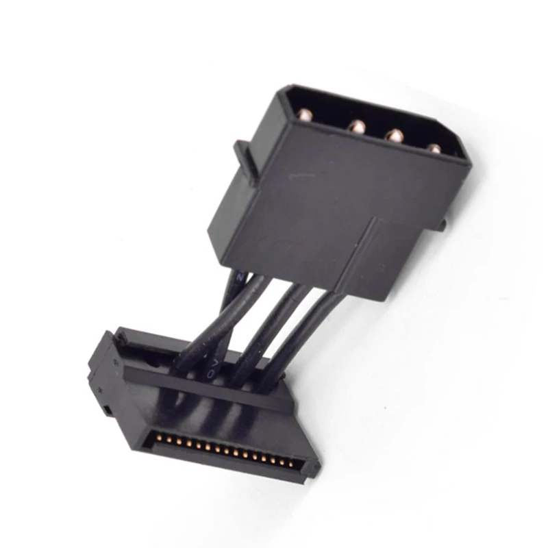 

Кабель питания 15Pin SATA к 4Pin IDE, прямоугольный кабель питания SATA SSD, кабель преобразователя с разъемом Molex Male D