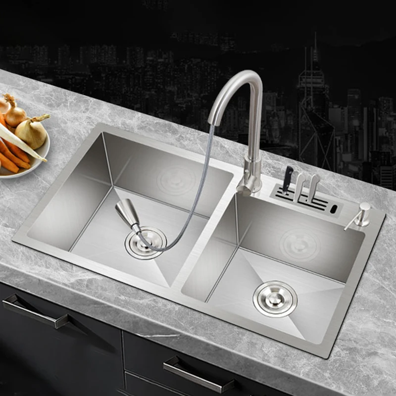 

Кухонная раковина из нержавеющей стали труба, дренажная насадка, смесители, мыльный дозатор, ванная комната, мойка раковины Cocina, улучшения д...