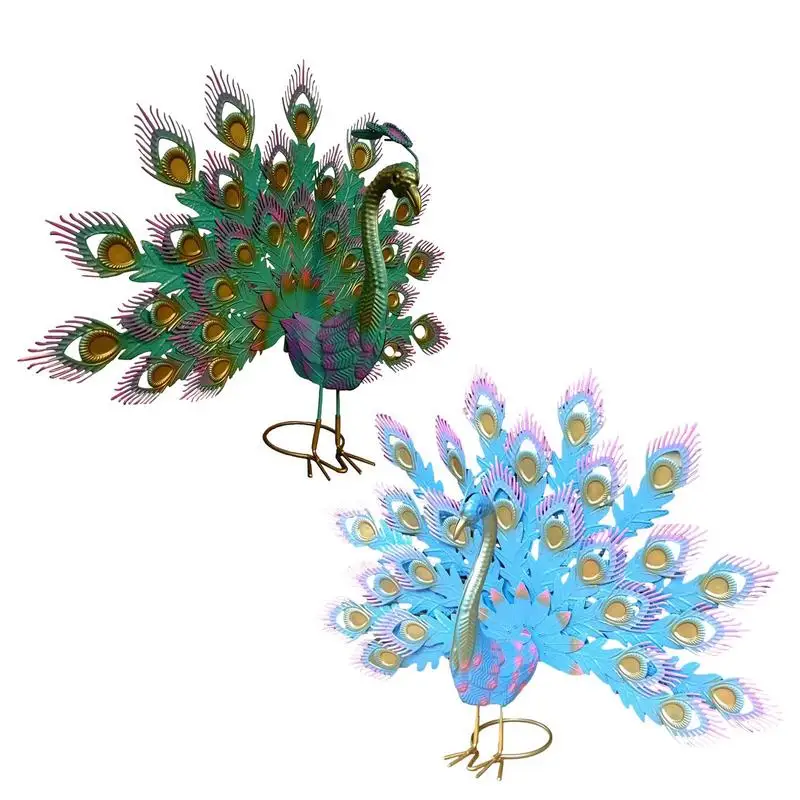 

Статуи птиц для сада, металлические павлины, садовая статуя, скульптура животного, металлическое художественное украшение для внутреннего дворика, лужайки, планшетов
