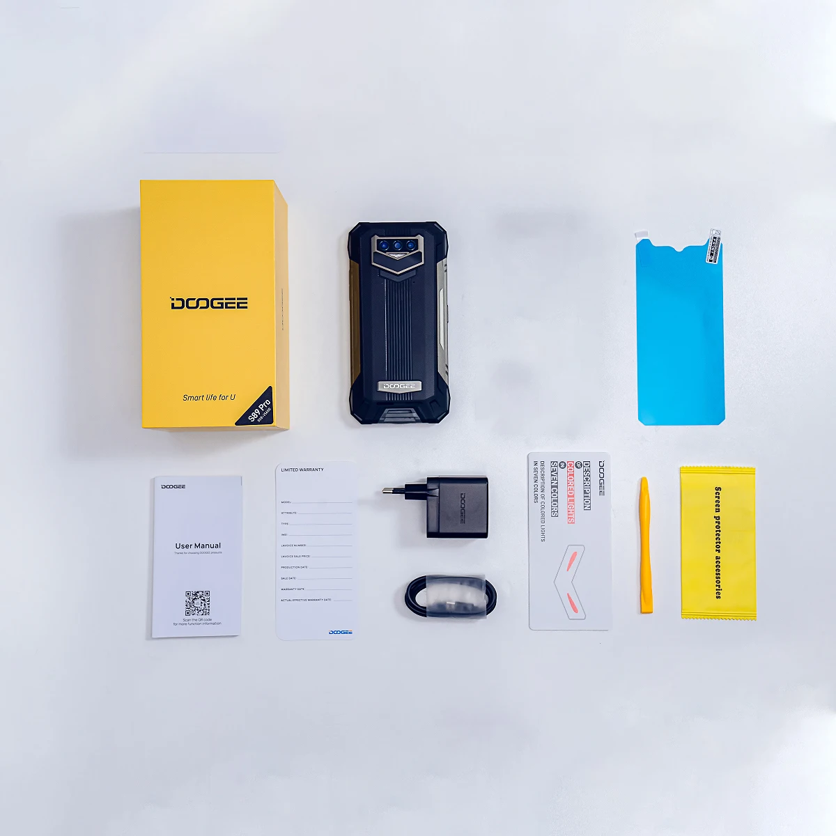 DOOGEE S89 Pro Rugged Phone 8GB+256GB NFC Phone 65W 12000mAh Large Battery Smartphone Helio P90 64MP Camera Global  Version