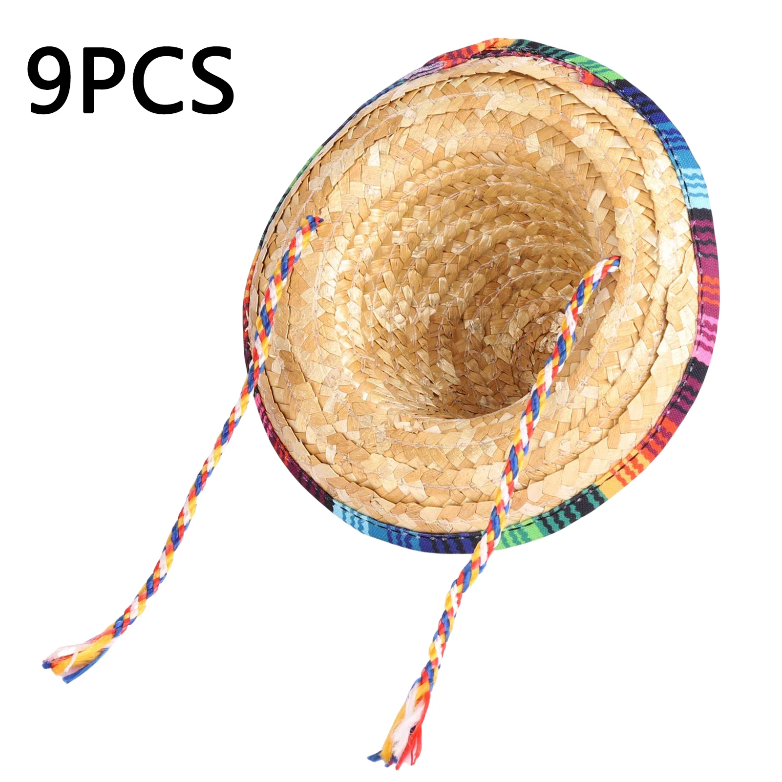 

Mini Pet Hat Sombrero Mexican Hat Straw Hats Natural Straw Sombrero Mexican Pet Hat Fot Party Decorations Supplies For Dog Cat