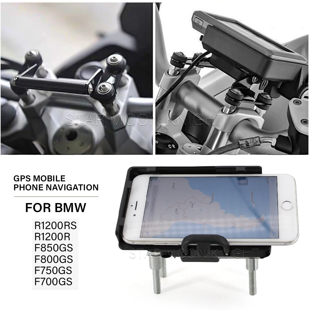 

GPS Mobile Phone Bracket Adapter For BMW R1200RS R1200R F850GS F800GS F750GS F700GS Motorcycle GPS Handlebar Bracket Adapter