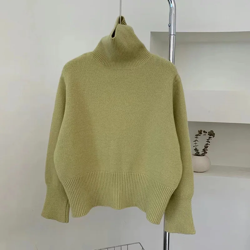 

Плотный теплый пуловер с воротником-стойкой, свободный свитер для беременных женщин, женский зимний черный