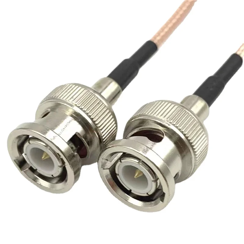 RG316 Коаксиальный кабель Q9 BNC Мужской разъем для кримповки для SDI сигнала камеры RF Пигтейл Мягкий 50 Ом коаксиальный