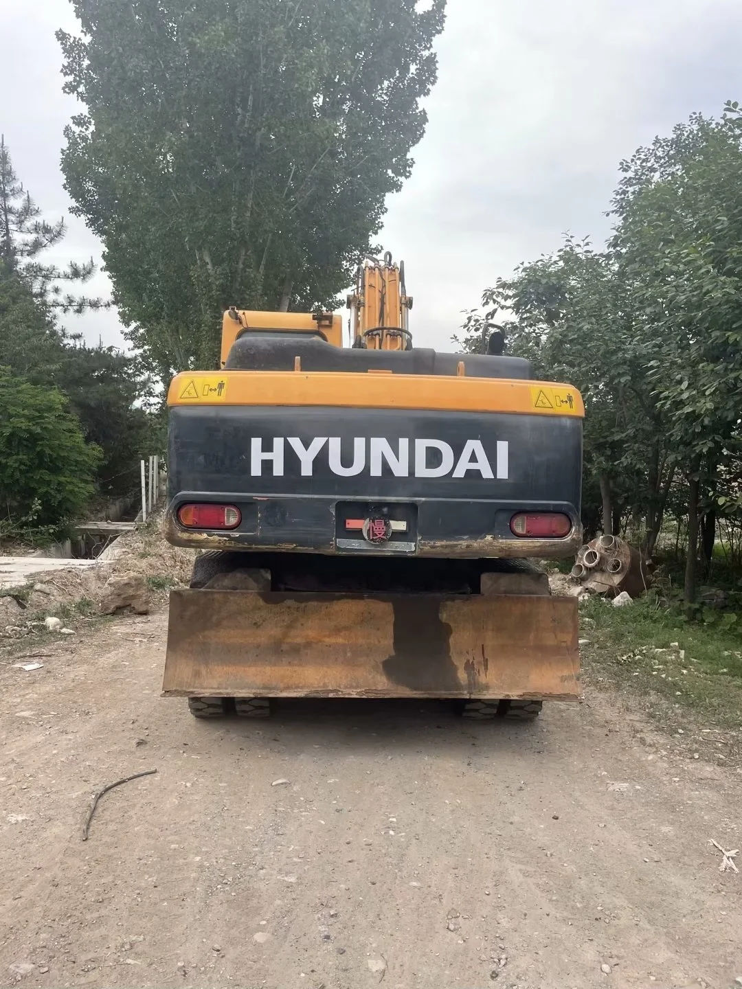 Колесный экскаватор б/у Hyundai 210W-9 R210 экскаваторы оригинальное состояние