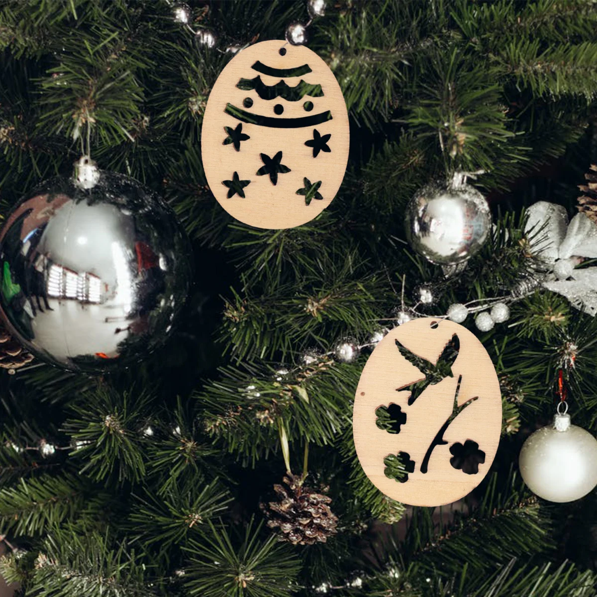 

Easter Wooden Shapes Pieces Wood Craft Crafts Embellishments Ornaments Scrapbooking Unfinished Cutout Stuffers Tree Hanging