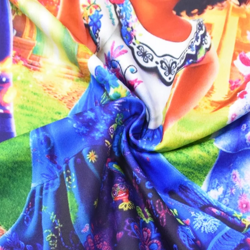 2022 Детские платья для девочек летнее платье с мультяшным принтом Пижама