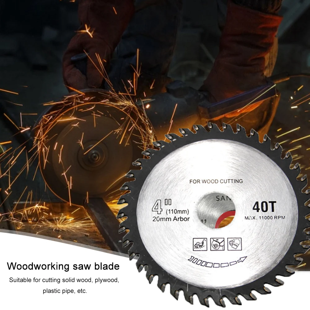 

Wheel Disc for Wood Cutting Woodworking 110mm 40T Carbide Circular Saw Blade for DIY Decoration General Wood Cutting