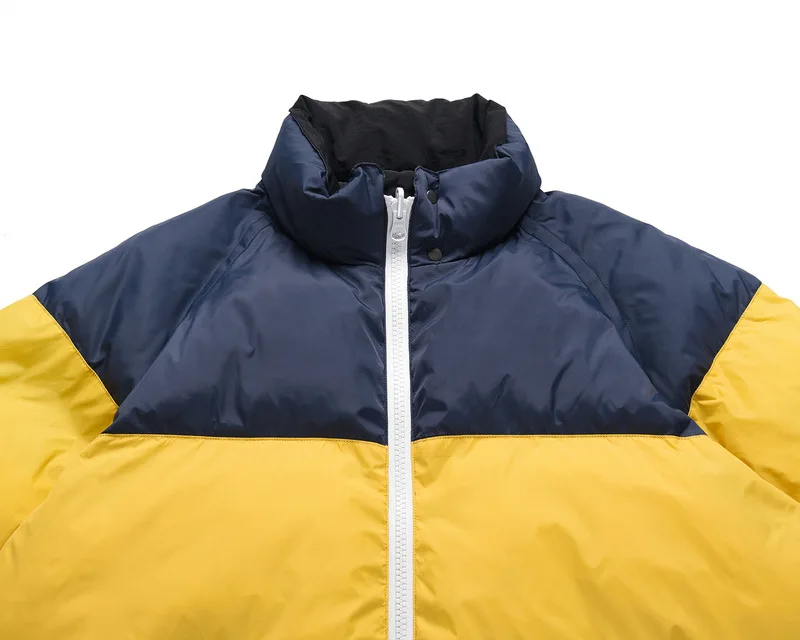 Men's Japanese High Street Winter Thickened Warm Cotton Coat Double-Sided Wear Stitching Loose Couple Jacket Korean Style