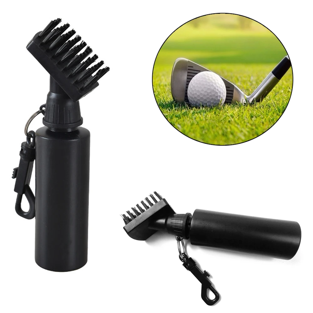 Cleaning Tool With Water Bottle Clip Golf Club Spray Scrub P