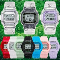 transparent digital watch square women watches sports electronic wrist clock watch reloj mujer clocks dropshipping