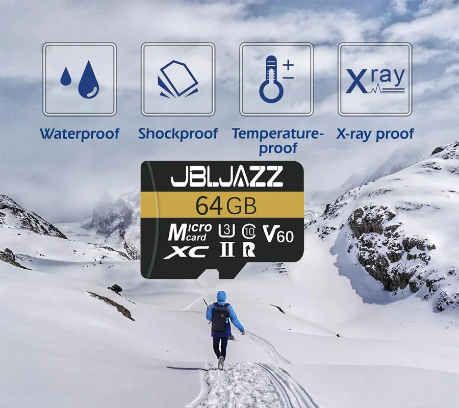 Фото Высокоскоростная карта памяти Micro SD 512 ГБ (также доступны 128 ГБ/256 ГБ/64 ГБ) 100 МБ/с A2 V30 U3 TF, совместимая с продуктами DJI Insta360 №5