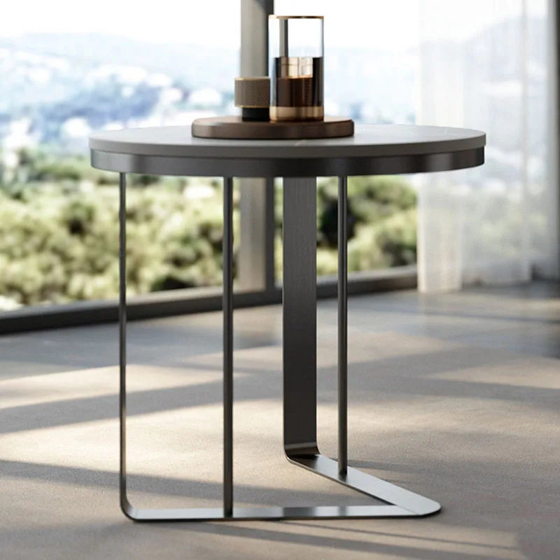 

Metal Nordic Coffee Tables Living Room Modern Design Black Storage Coffee Tables Round Simple Mesa De Centro De Sala Art Decor