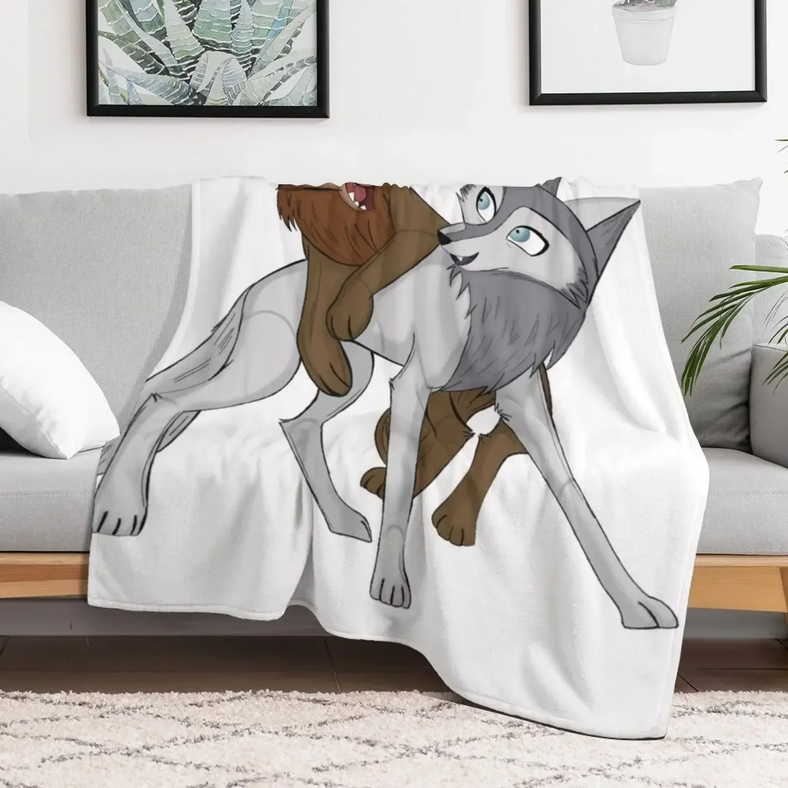 Robyn &amp Mebh - одеяло Wolfwalkers лохматое модные летние одеяла для диванов