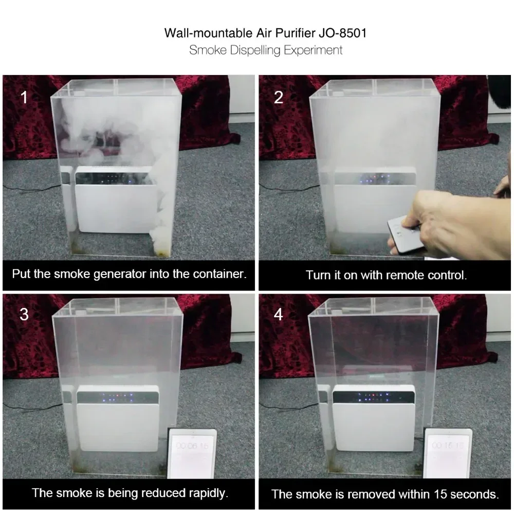 JO-8501 110V 220V домашний настенный Настольный очиститель воздуха УФ HEPA