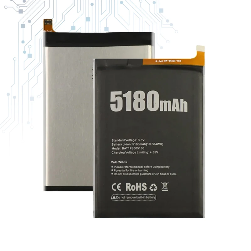Аккумулятор 5180 мАч BAT17S 505180 для Doogee S50 Batteria