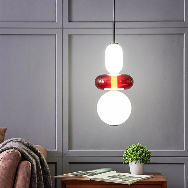 

Стеклянная подвеска, яркая лампа для столовой, прикроватная лампа для бара, кафе, подвесная мебель, домашняя настольная лампа, внутреннее освещение