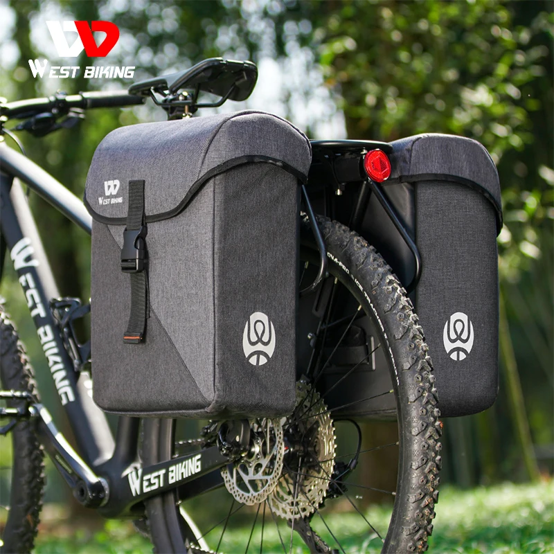 

Вместительная велосипедная двойная сумка на заднее сиденье, Размеры 35 л