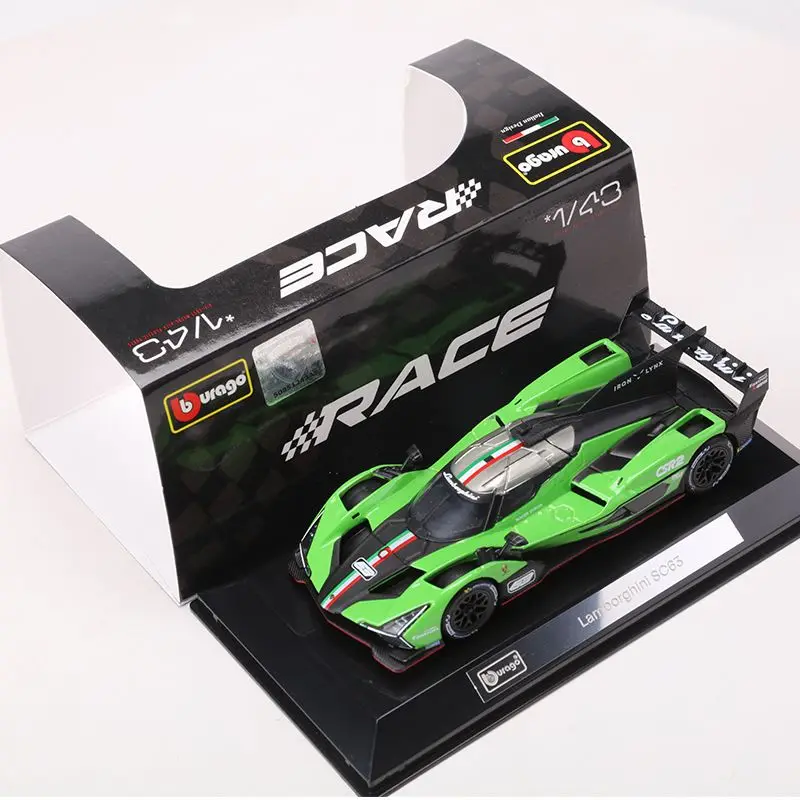 Фото Литой под давлением масштаб 1:43 Lamborghini SC63 24-часовая гоночная модель автомобиля из сплава на выносливость №1
