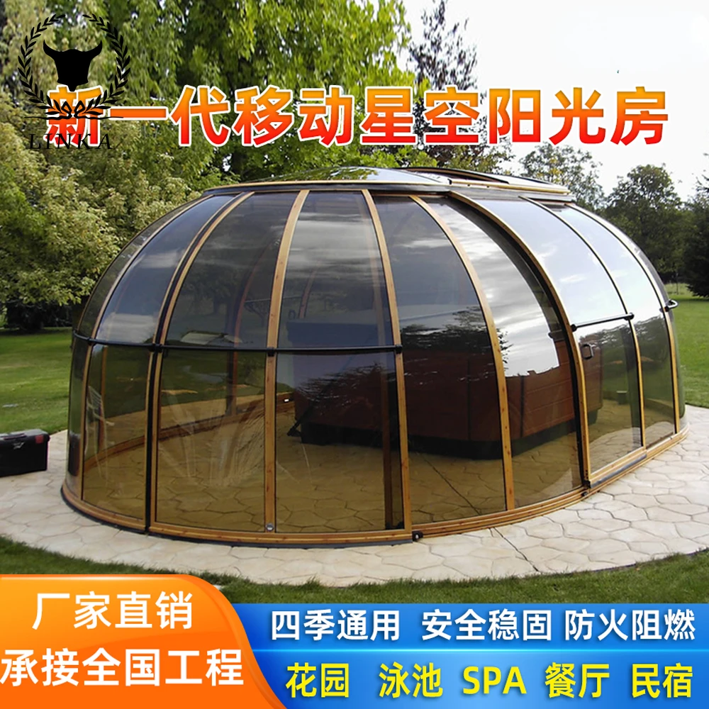 

На Заказ Солнечный звездный свет звездное небо комната живописные пятна пузырьки дом кемпинг дома Ресторан открытый на открытом воздухе сферическое солнце