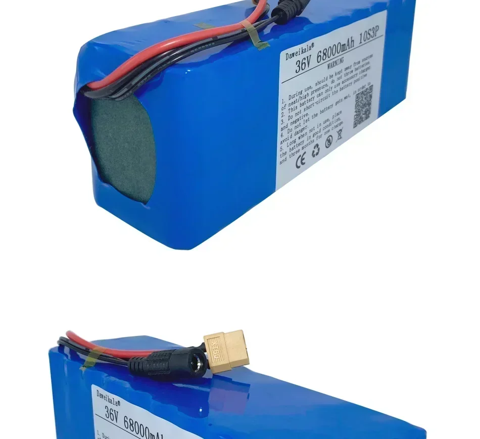 Литиевый аккумулятор 36 В 10S3P 68 А · ч 500 Вт 42 18650