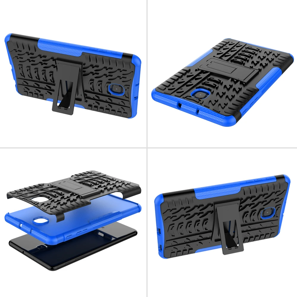 Бронированный противоударный нескользящий чехол-подставка для планшета из ТПУ и