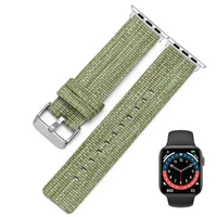 nylon watch strap 38mm 40mm 41mm 42mm 44mm 45mm fabric wrist band silk fabric bracelet watch accessory for apple smart watch