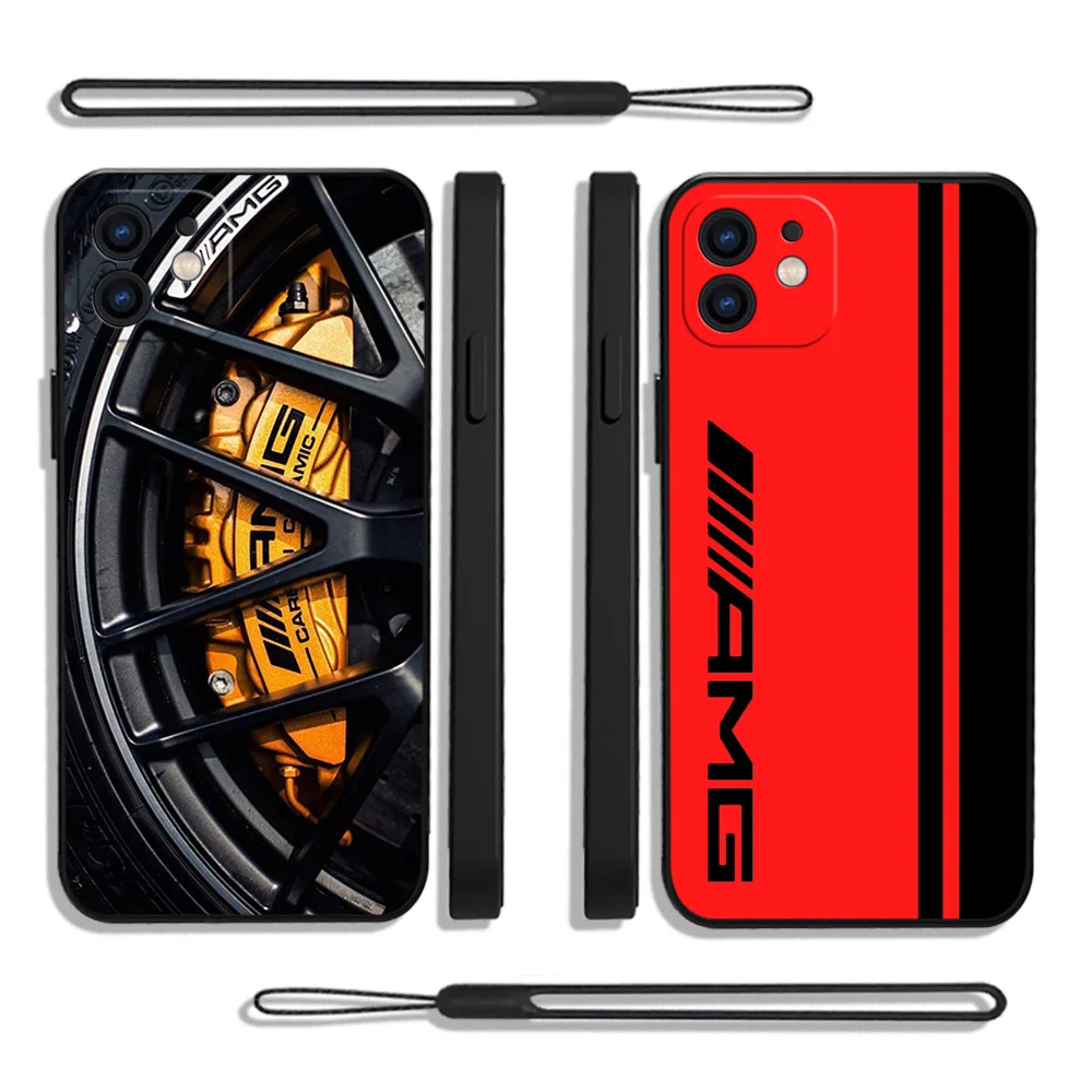 

Sport-Benz-Car-Mercedes-AMGs Phone Case For iPhone 14 13 12 11 Pro Max Mini X XR XS MAX SE20 8 7 6 Plus Cases with Hand Strap