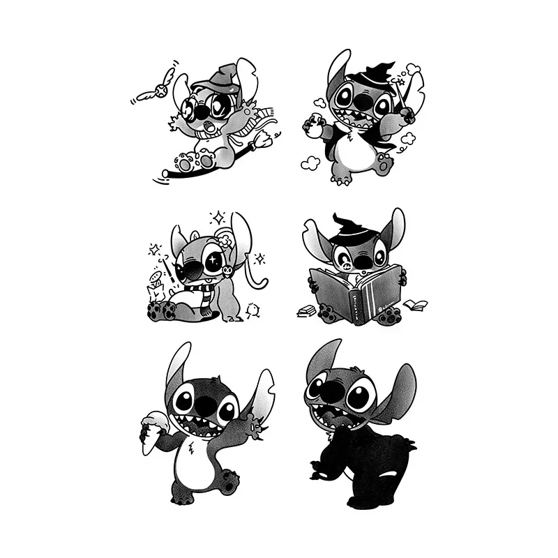 Тату-наклейка Стич Disney временная Водонепроницаемая аниме мультяшная девушка