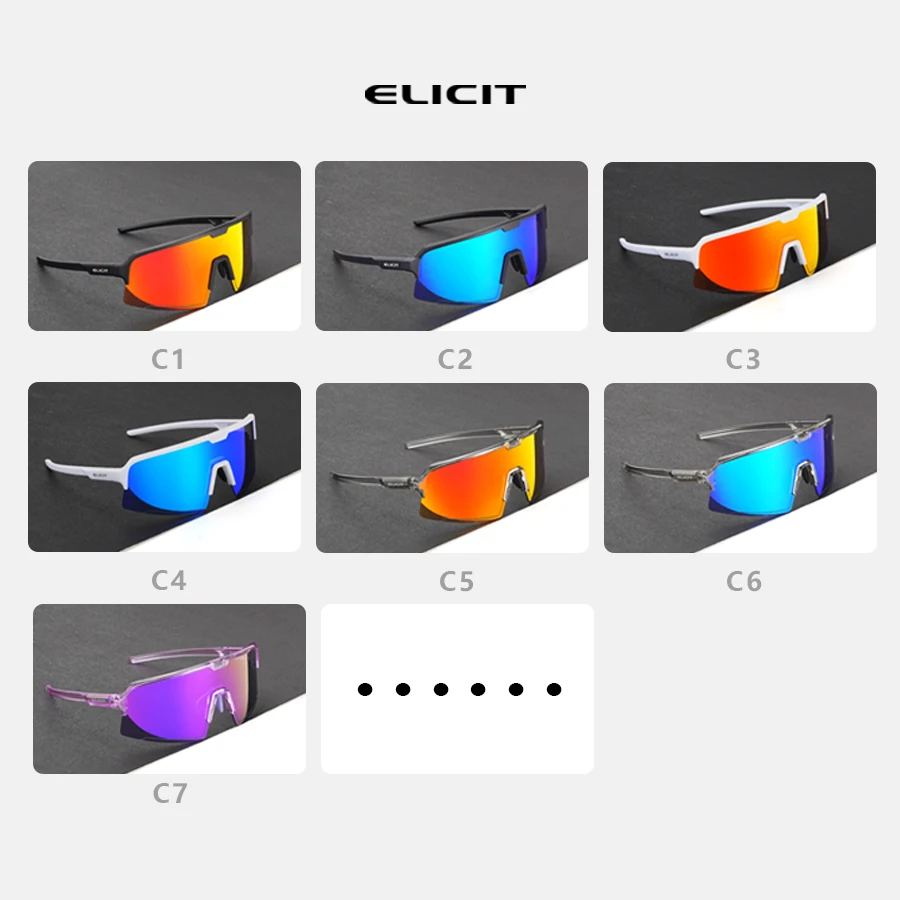 Модные спортивные солнцезащитные очки ELICIT UV400 для улицы велоспорта рыбалки бега