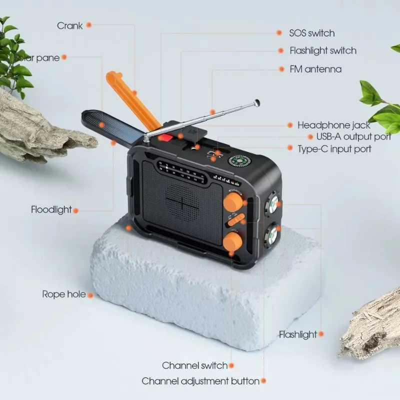 Портативный аварийный источник питания большой емкости 5000 мАч