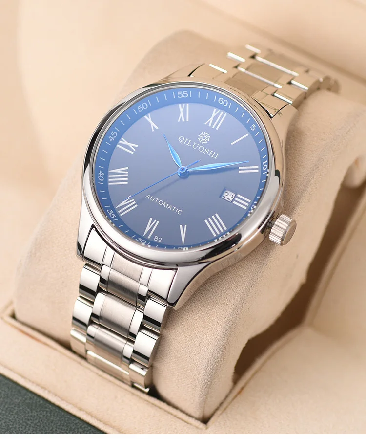 2022new hollow out Mens Watch Automatic watch Mechanical Fashion simple watch for men steel band MAN Watches business Wristwatch