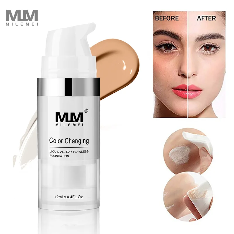 

Waterproof Liquid Foundation Oil-control Concealer Cream Hydrating Change To Your Skin Long Lasting Makeup Foundation Skin Care