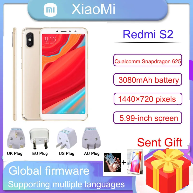 

Смартфон Xiaomi Redmi S2, 4 Гб + 64 ГБ, 16 Мп, 5,99 дюйма, 3080 мАч