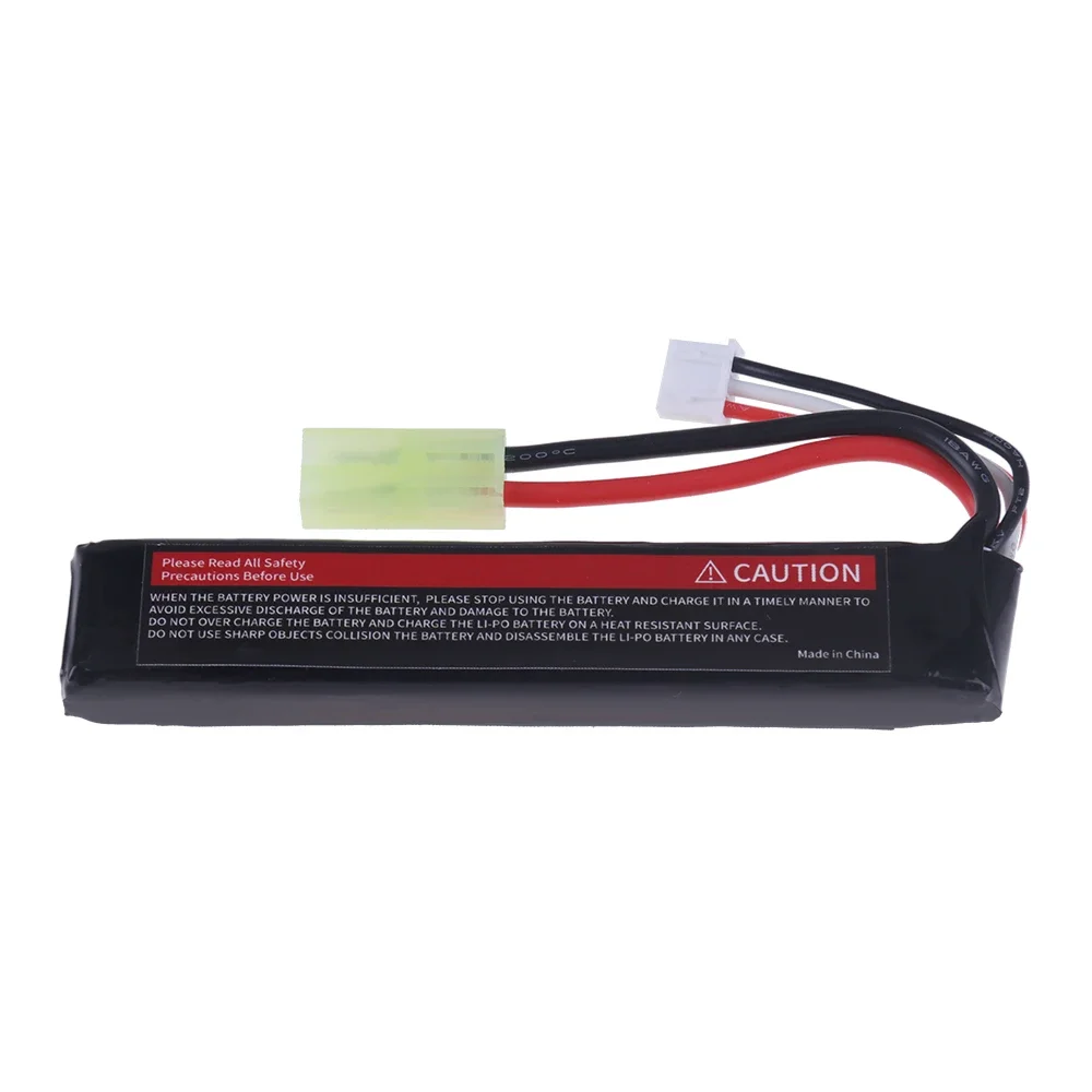 Аккумулятор LiPo 2S 7.4V 2500mAh 30C 502096 с разъемом Tamiya для мини-пистолетов, электрических игрушечных пистолетов, пневматических пистолетов BB, радиоуправляемых моделей и запчастей. # 103 мм (art.: 3920d88ceee48) - 3920d88ceee48