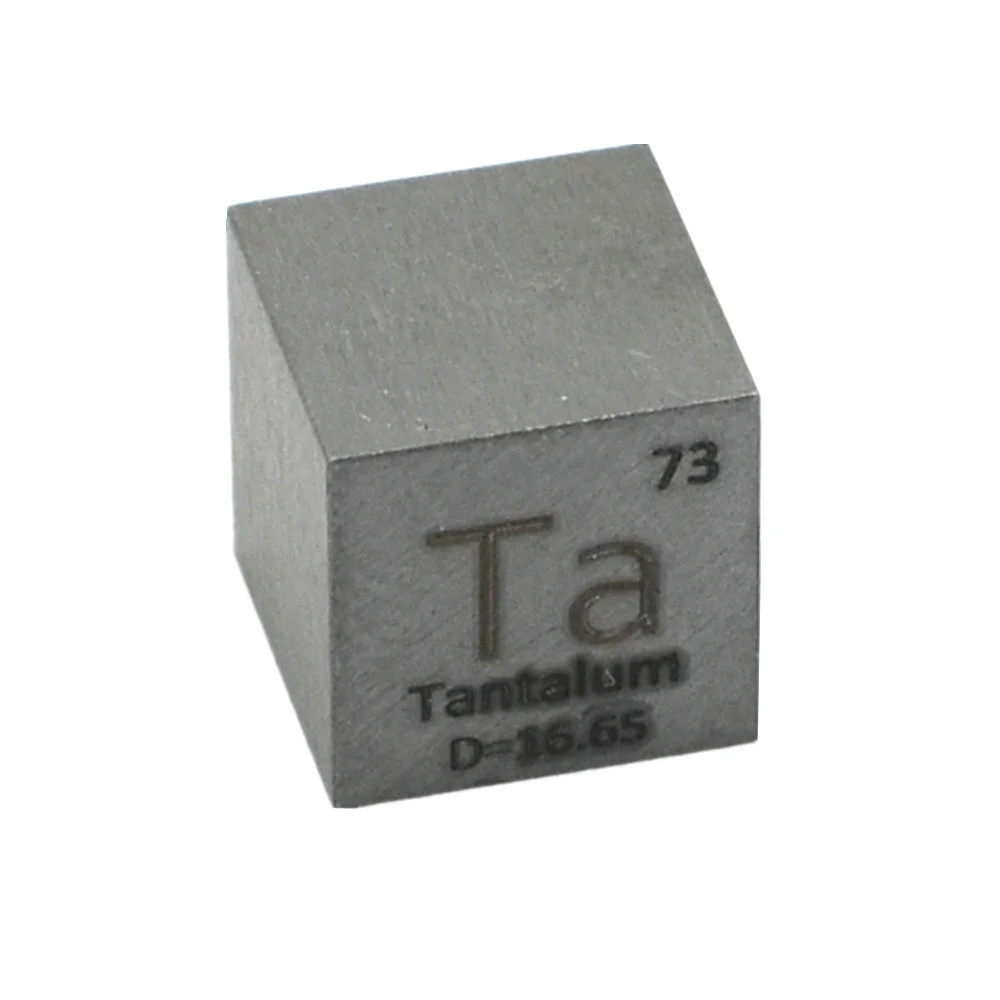 

Tantalum 10mm Cube 99.95% High Purity Metal Ta Density Block Pure for Element Collection and Display