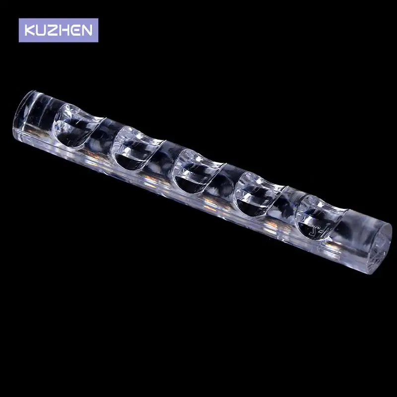 

HOT 1Pc Nail Tool Rack Nail Brush Stand Clear Acrylic Holder Display Stand Rest for 5 Nail Art Pens Brushes